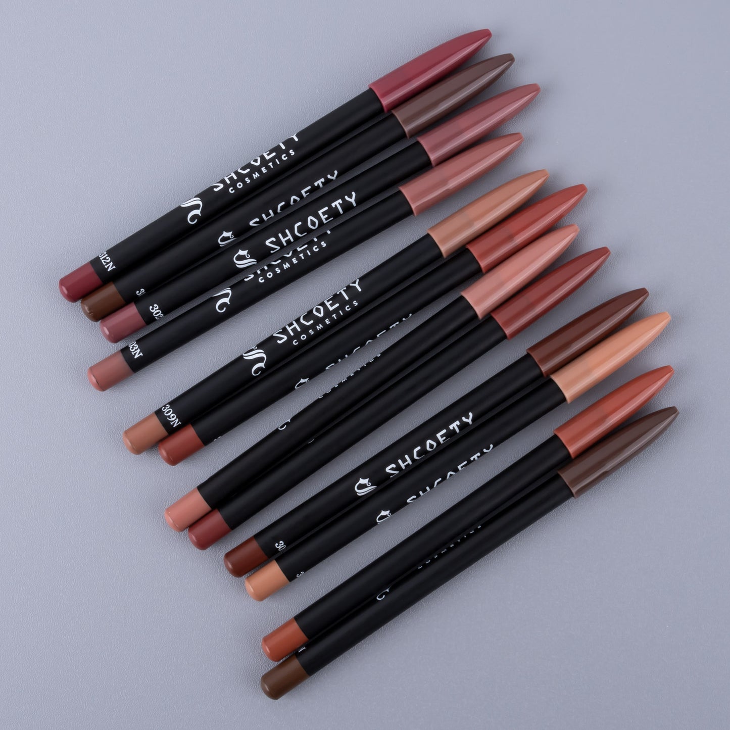 12-color matte lipstick lip liner set nude color non-fading long-lasting