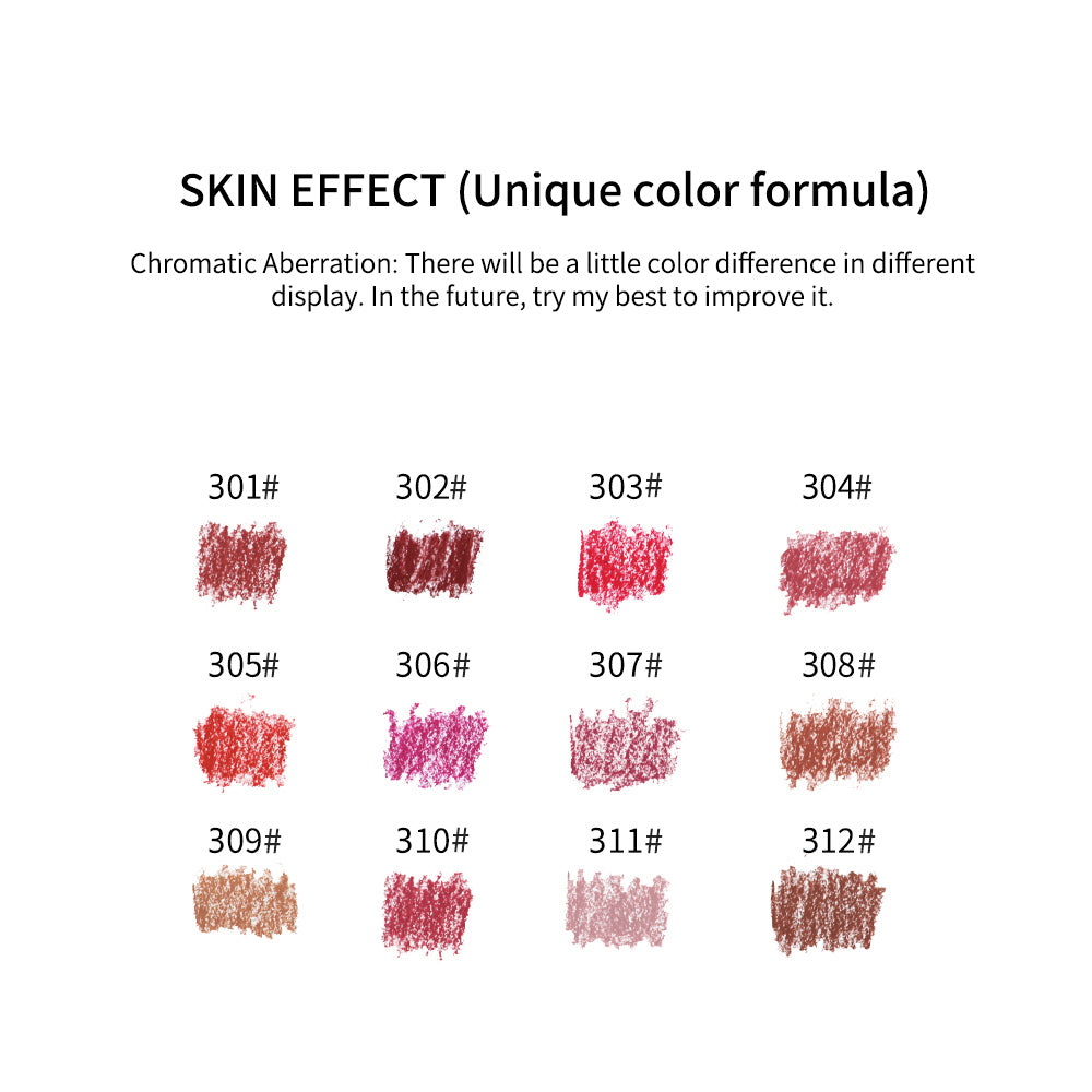 12-teiliges mehrfarbiges Lipliner-Set, wasserfest, schweißfest, langanhaltend und natürlich aussehender Lipliner-Stift, Geschenke zum Valentinstag