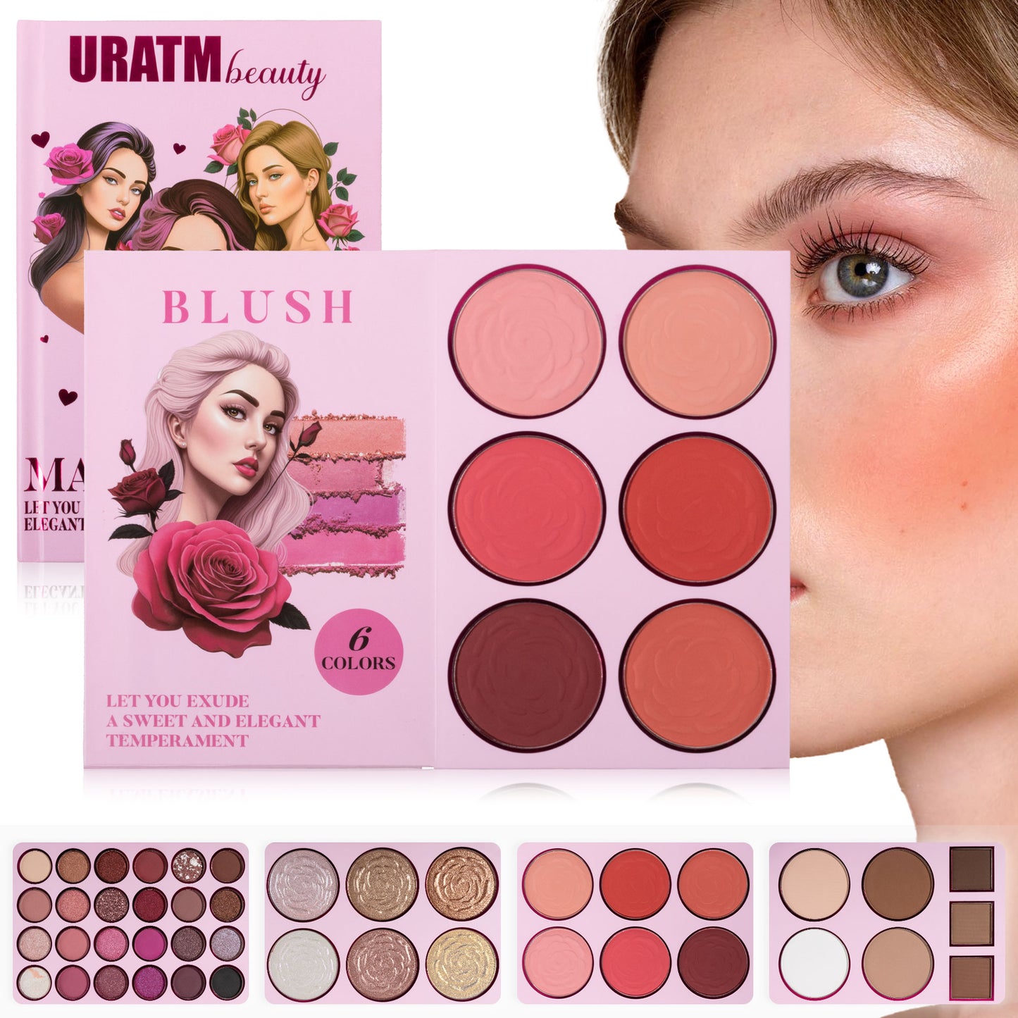 Oversized Book Eyeshadow Palette - Artistic Design for All Your Makeup Looks