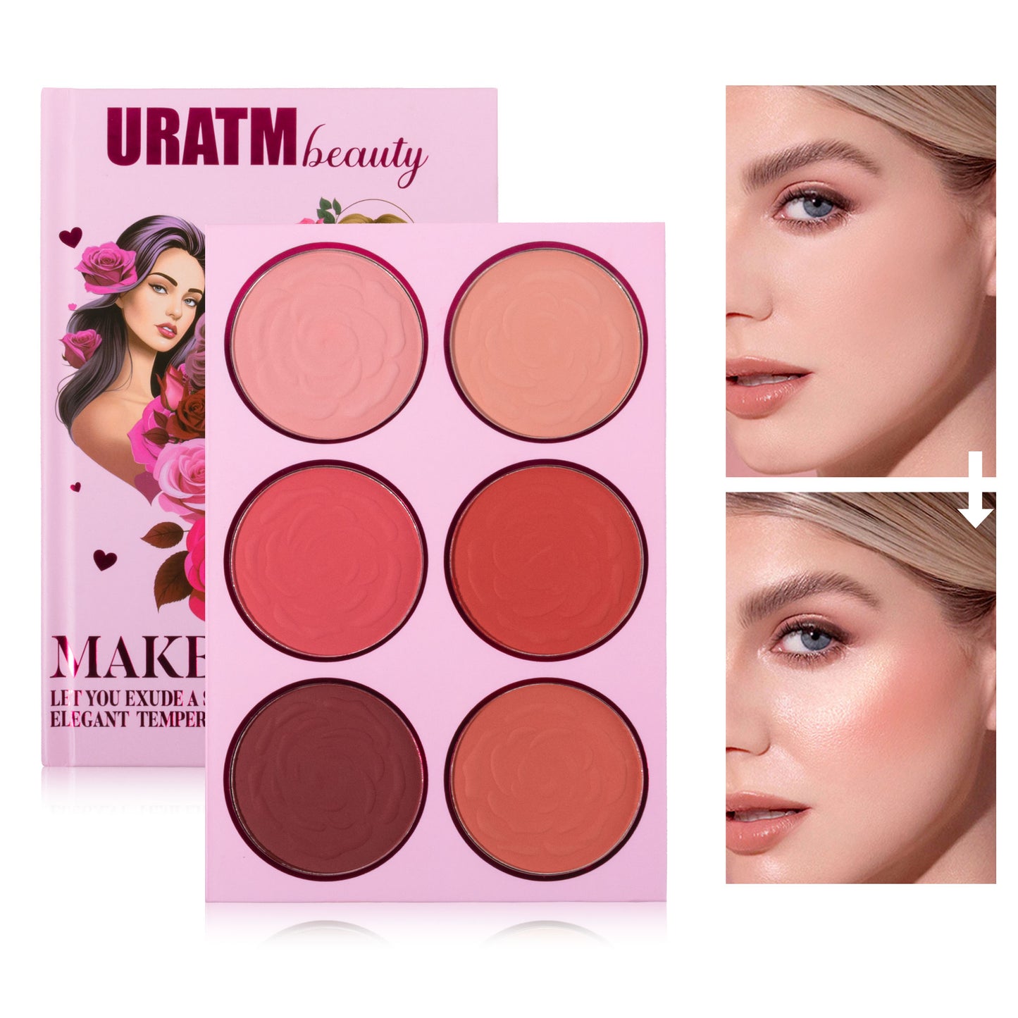 Oversized Book Eyeshadow Palette - Artistic Design for All Your Makeup Looks