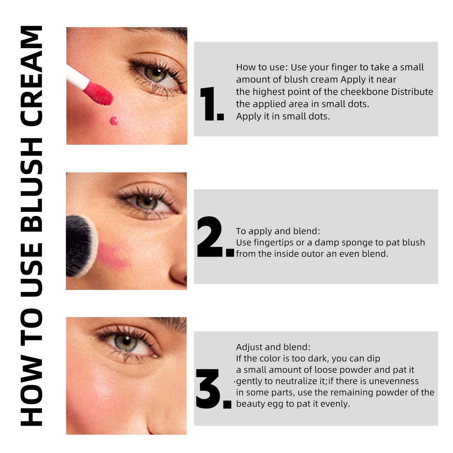 6-color liquid blush – natural, lightweight, long-lasting, for a radiant and luminous look.