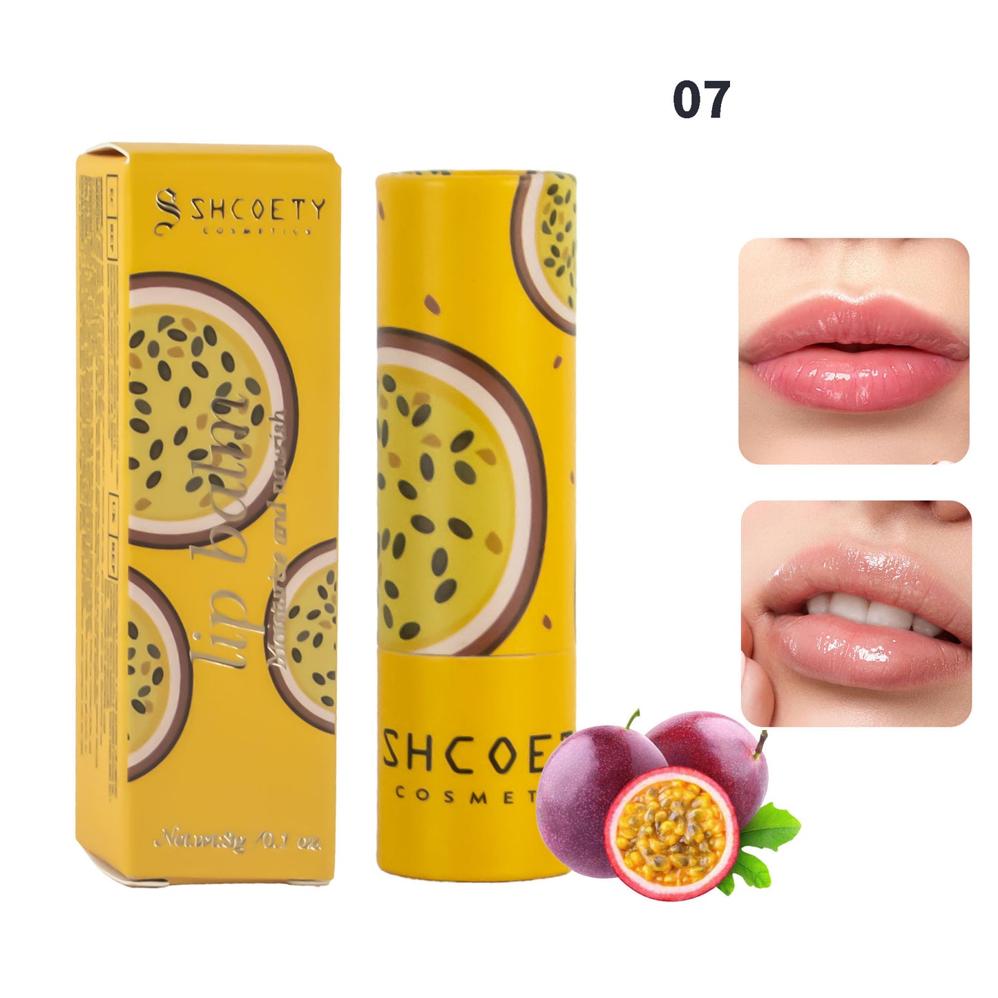 6-teiliges Lippenbalsam-Set mit Fruchtmotiven, feuchtigkeitsspendende, schimmernde Lippenstifte, nährendes Anti-Spritzen-Lippenpflegeset