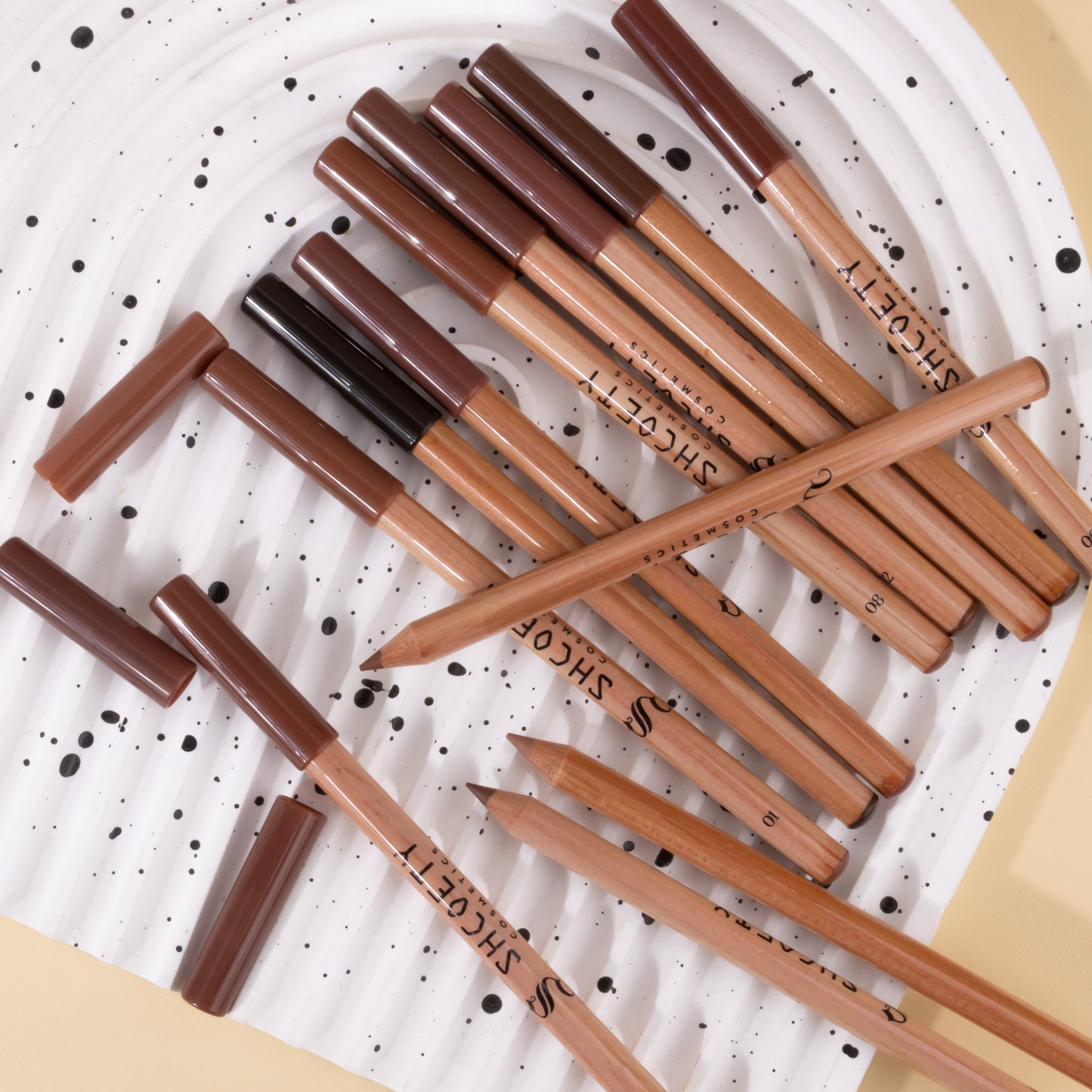 1 set 12-color log matte lipstick lip liner set nude color lasting and not taking off