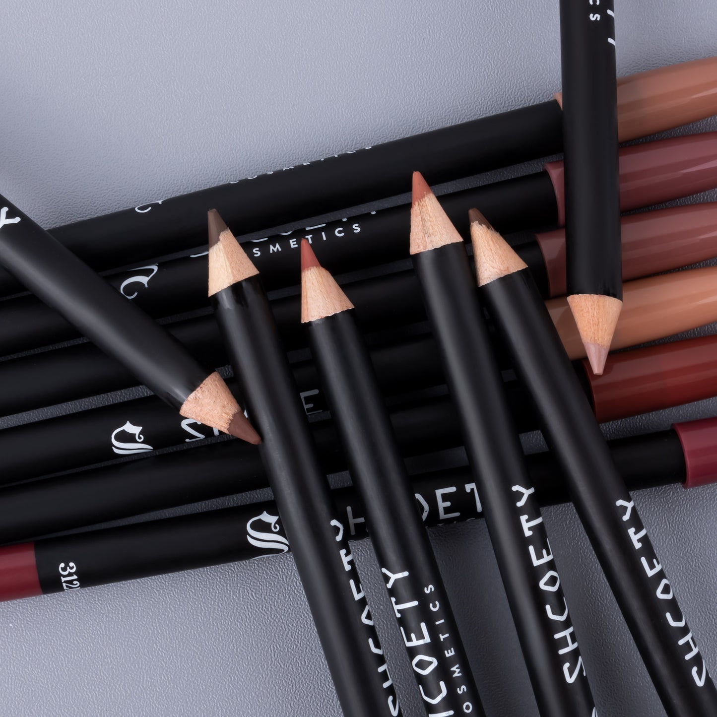 12-color matte lipstick lip liner set nude color non-fading long-lasting
