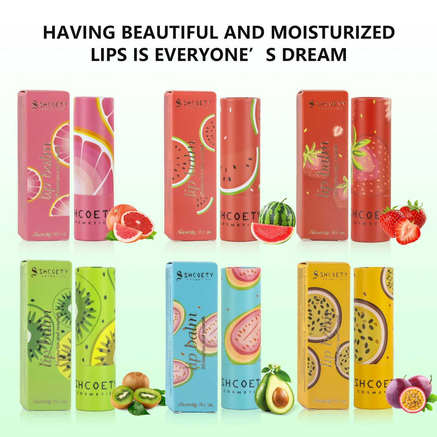 SHCOETY 6Pcs LipBalmSet