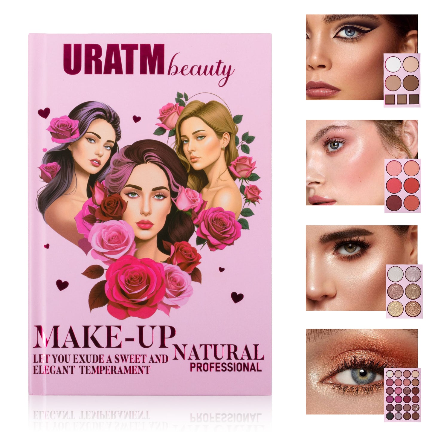 Oversized Book Eyeshadow Palette - Artistic Design for All Your Makeup Looks