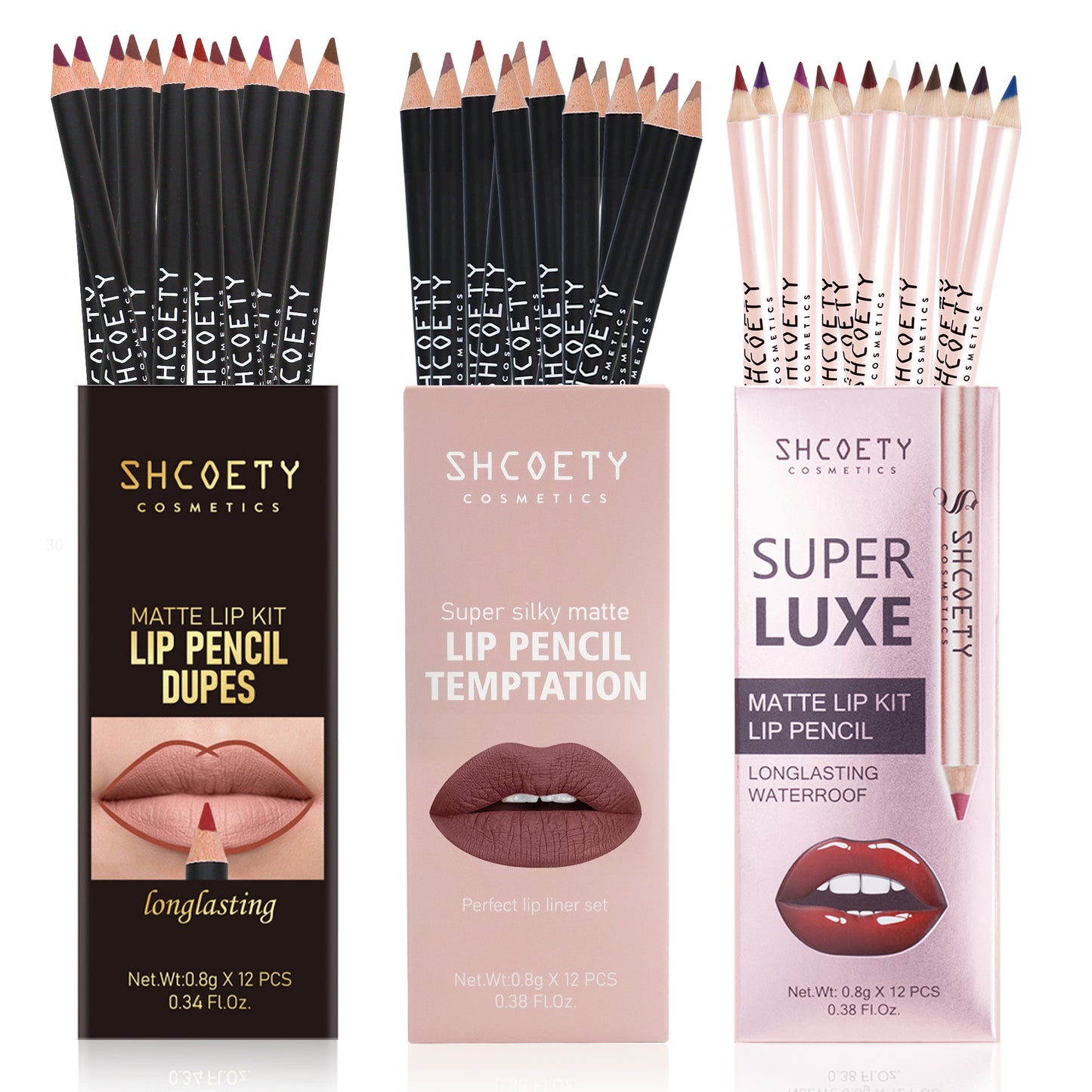 Define Your Lips with Precision – 3-in-1 Lip Liner Set
