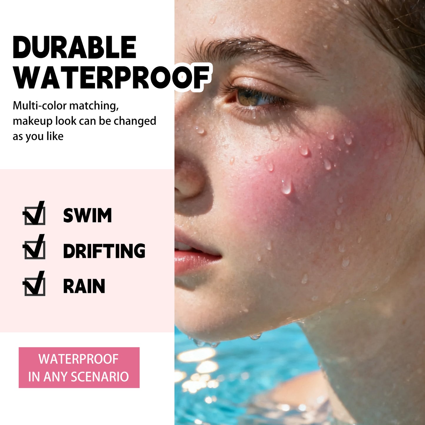 6-color liquid blush – natural, lightweight, long-lasting, for a radiant and luminous look.
