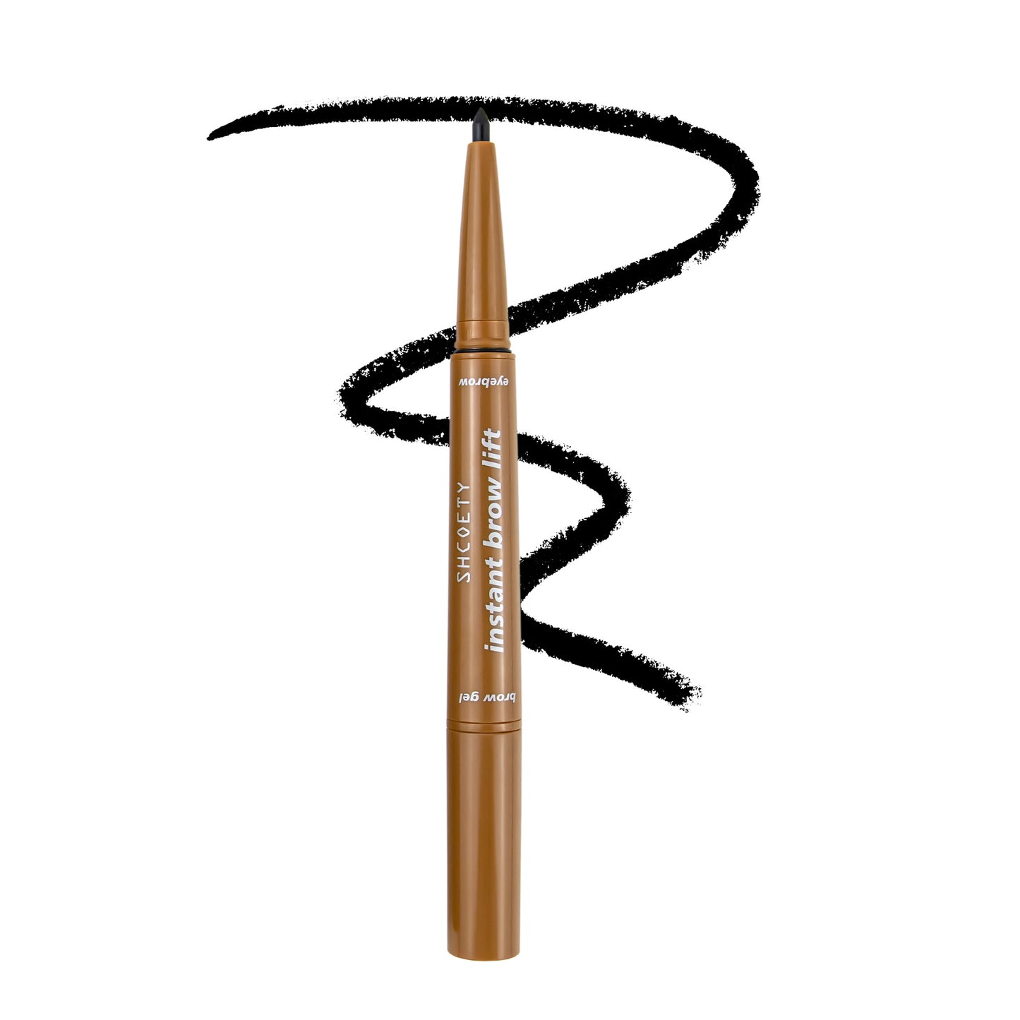 SHCOETY Lápiz de cejas de doble punta de 4 colores y gel para cejas para dar forma a las cejas, lápiz de cejas natural, duradero y fácil de colorear